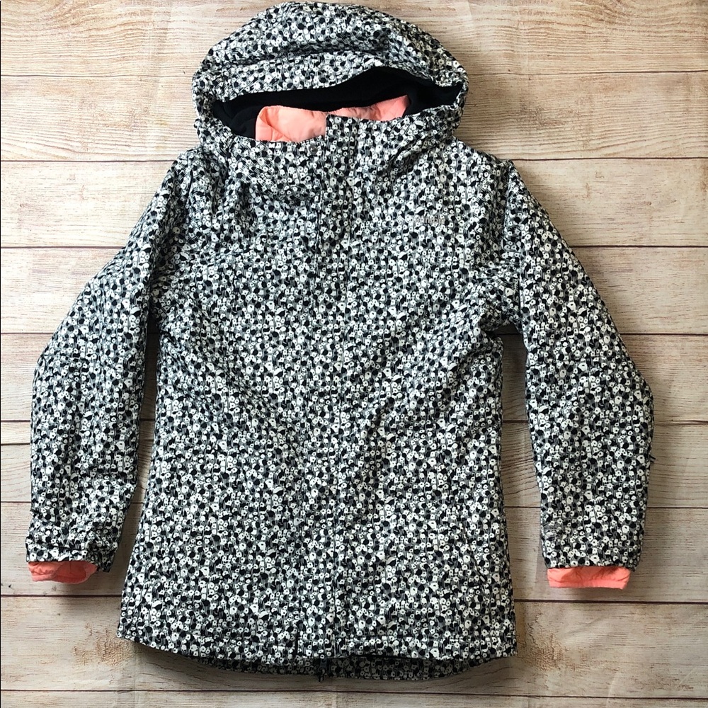 Columbia Black and White Floral Whirlibird Interchange jacket 🩵